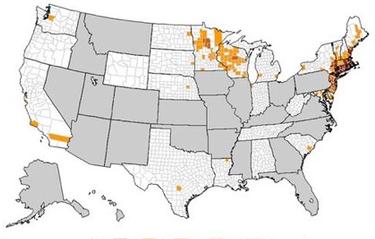 Babesiosis Map